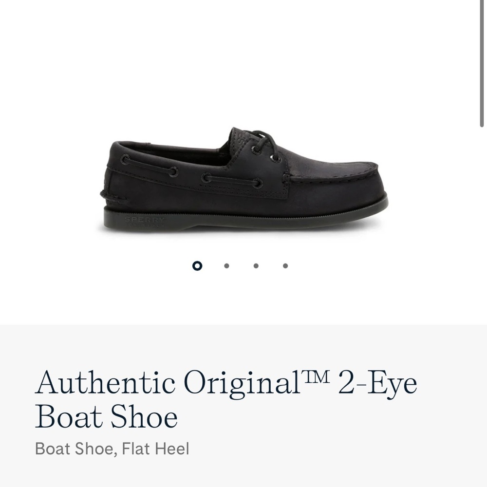 NEVER WORN Boys Black Sperry’s
